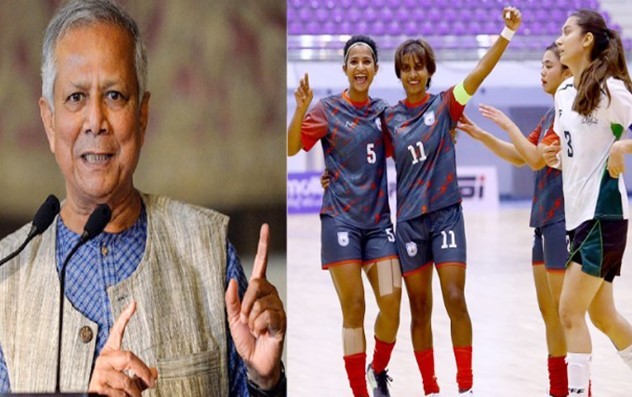 সাফজয়ী নারী ফুটসাল দলকে প্রধান উপদেষ্টার শুভেচ্ছা